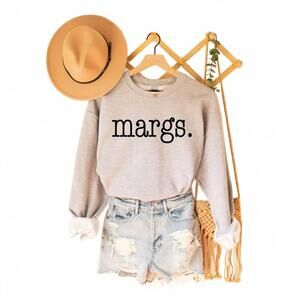 NEW 208 TEES women's margs sweatshirt in heather gray